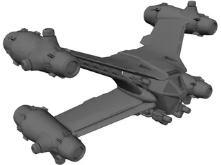 Babylon 5 Starfury 3D Model