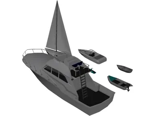 Boats Collection 3D Model