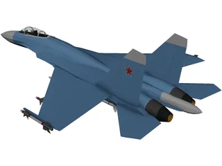 Sukhoi Su-27 Flanker 3D Model