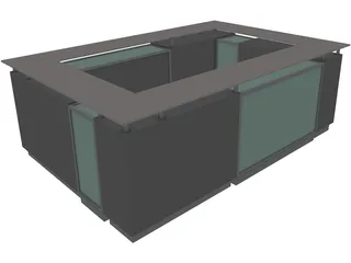 Mall Kiosk 3D Model