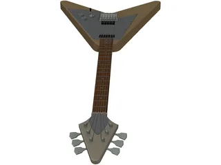 Flying V Guitar 3D Model