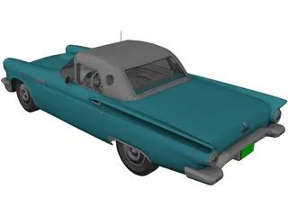 Ford Thunderbird (1957) 3D Model