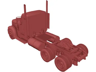 Freightliner Coronado Day Cab 3D Model