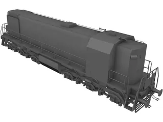 TEM2 Diesel Locomotive 3D Model