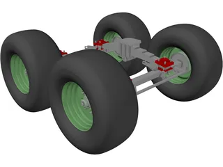 Suspension Rear 3D Model