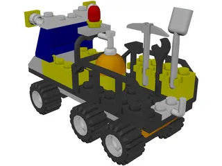LEGO 6565 Construction Crew Utility Truck 3D Model