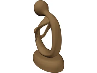 Abstract Sculpture Statue 3D Model