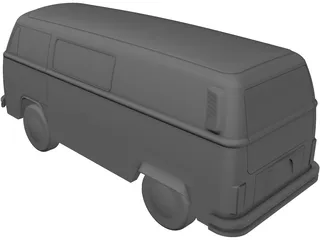 Volkswagen T2B 3D Model