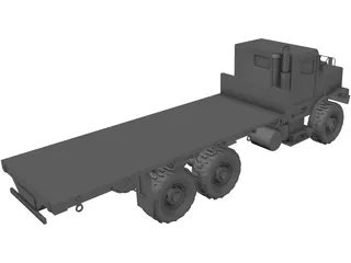 OshKosh MTVR MK27 Military 3-Axle Truck 3D Model