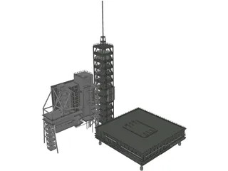 Shuttle Launch Gantry 3D Model