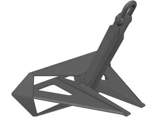 FLIPPER DELTA ANCHOR 7.5TONS 3D Model