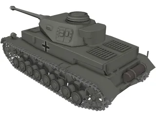 pzkpfw 4 3D Model