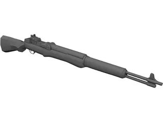 M1 Garand Rifle 3D Model