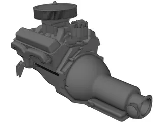 Engine V8 Chevelle 3D Model