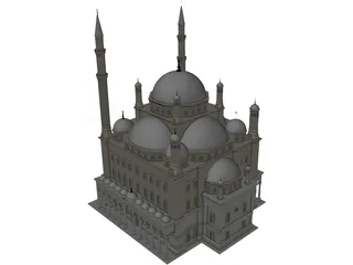 Alabaster Mosque 3D Model