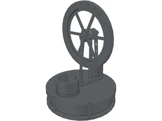 Stirling Engine 3D Model