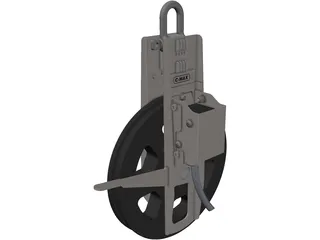 Cable Counting Pulley 3D Model