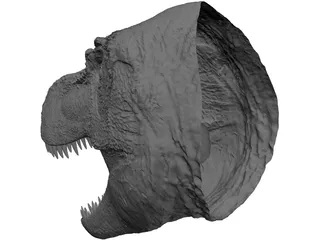 Tyrannosaurus Rex Head 3D Model