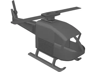 Toy Helicopter 3D Model