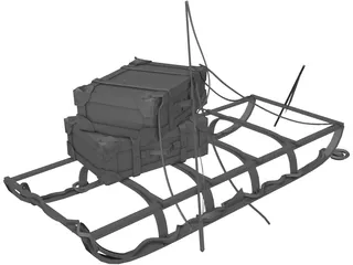 Antartic Sled 3D Model