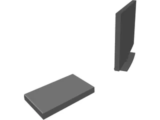 TV and DVD Player 3D Model