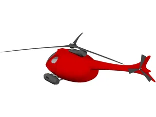 Helicopter New Concept Design 3D Model