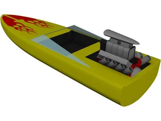 Speed Boat 3D Model