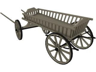 Stagecoach Cart 3D Model