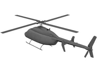 Bell 206 JetRanger 3D Model