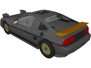 Pontiac Fiero GT Fast back 3D Model