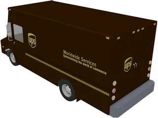 UPS Step Van 3D Model