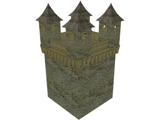 Medival Castle 3D Model