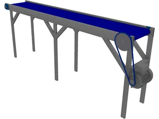 Conveyor Belt 3D Model