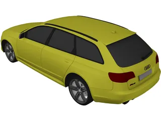 Audi RS6 Avant (2009) 3D Model