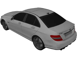 Mercedes-Benz C63 AMG (2009) 3D Model