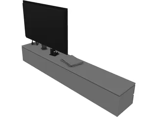 TV Stand Low 3D Model
