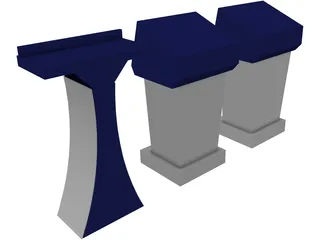 Podium 3D Model