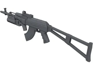 AK-74M 3D Model