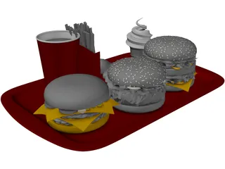 McDonalds Food 3D Model