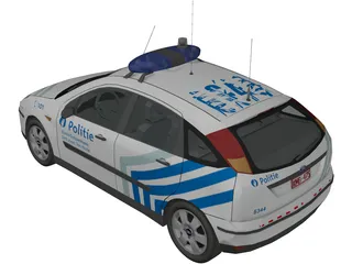 Ford Focus Police (Belgium) 3D Model