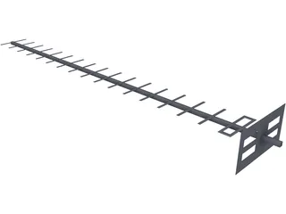 Yagi Antenna 3D Model