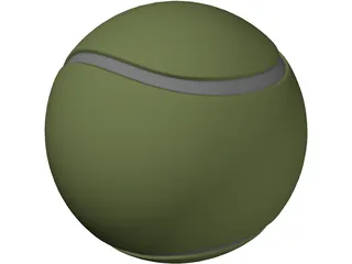 Tennis Ball 3D Model