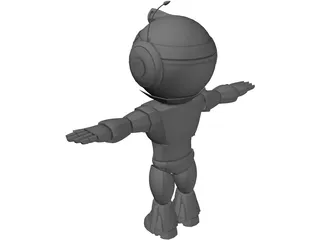 Robot Genie 3D Model