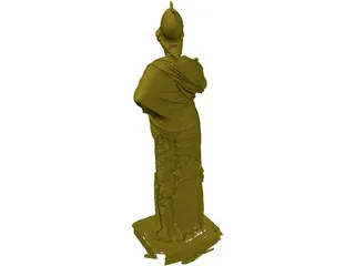 Classical Relief Statue 3D Model