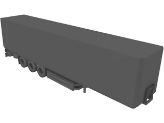 European Semi-Trailer 3D Model