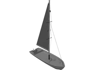 Small Boat 3D Model