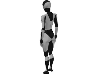 Female Android 3D Model