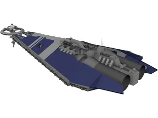 Babylon 5 Narn Military Base 10 3D Model