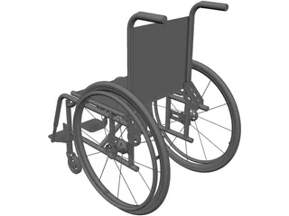 Wheelchair Foldable 3D Model