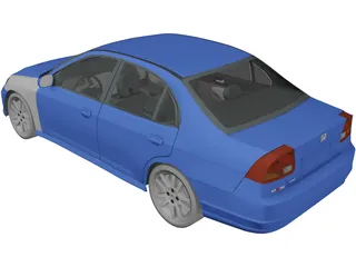 Honda Civic (2005) 3D Model